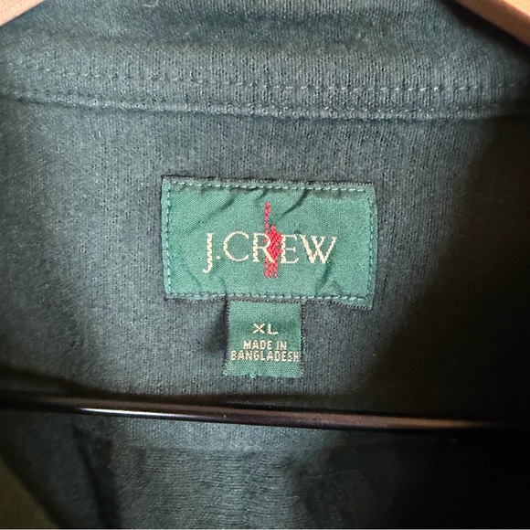 J Crew Oarsman Heavyweight Chamois Workshirt Button Up Green Men Size XL Cotton - Picture 5 of 8